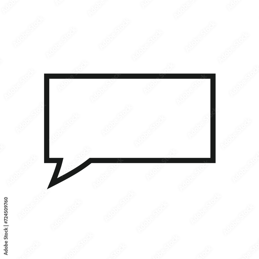 Speech bubbles line icons. Social media message, comic bubbles and chat Speech bubbles line icons. Social media message, comic bubbles and chat