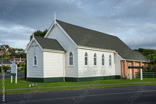 Wooden church at Raglan Waikato New Zealand. © A