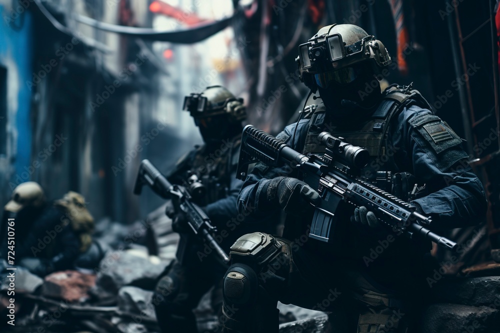 soldiers in military uniforms with generative ai soldiers in military uniforms with generative ai