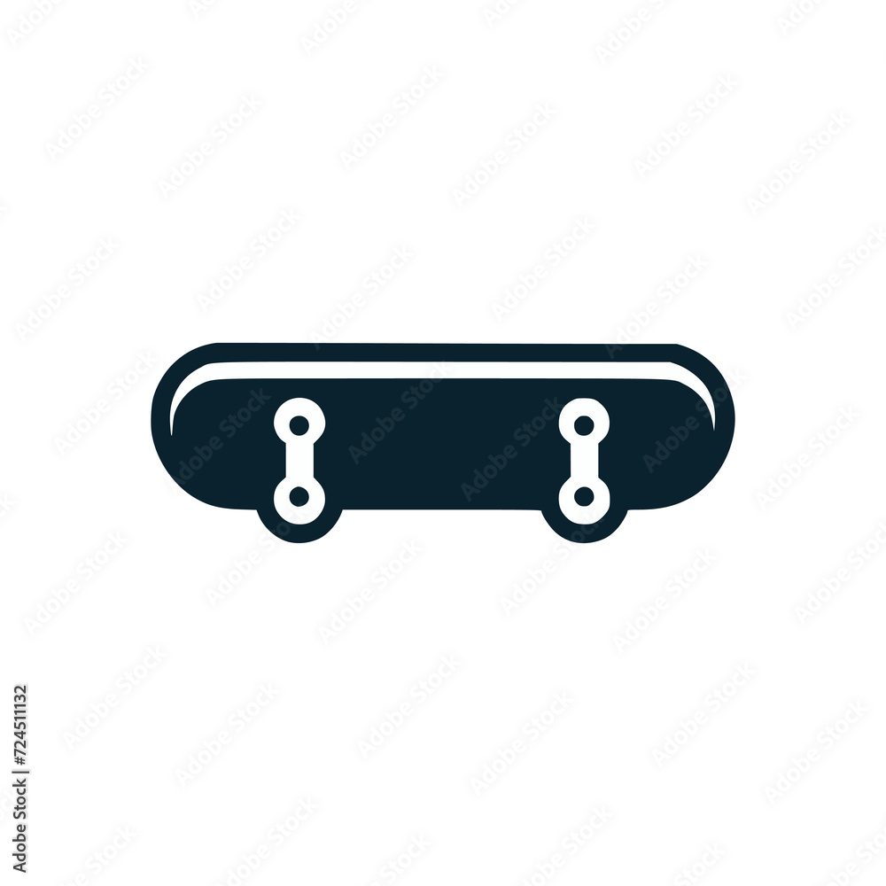 skateboard sport logo vector illustration template design