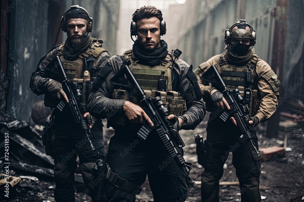 soldiers in military uniforms with generative ai soldiers in military uniforms with generative ai