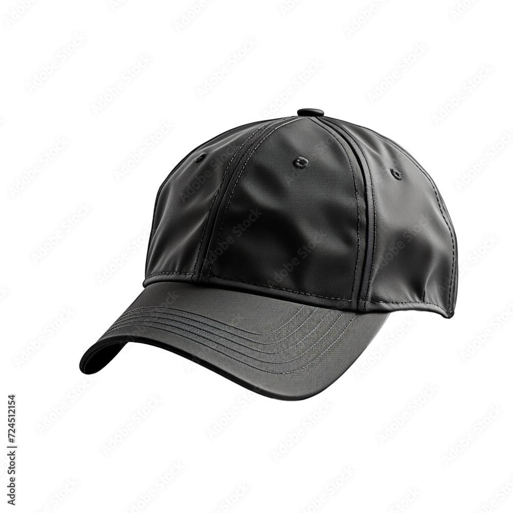 Black cap isolated on white background. Black cap isolated on white background.