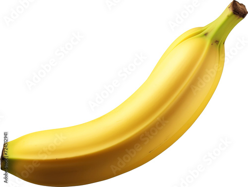 Banana isolated on transparent background. PNG