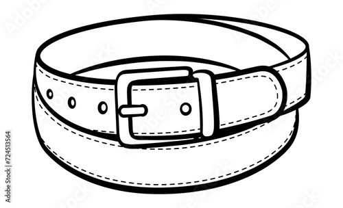 belt black and white contour