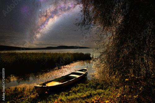 Fishing Boats on the Golmarmara Lake photo