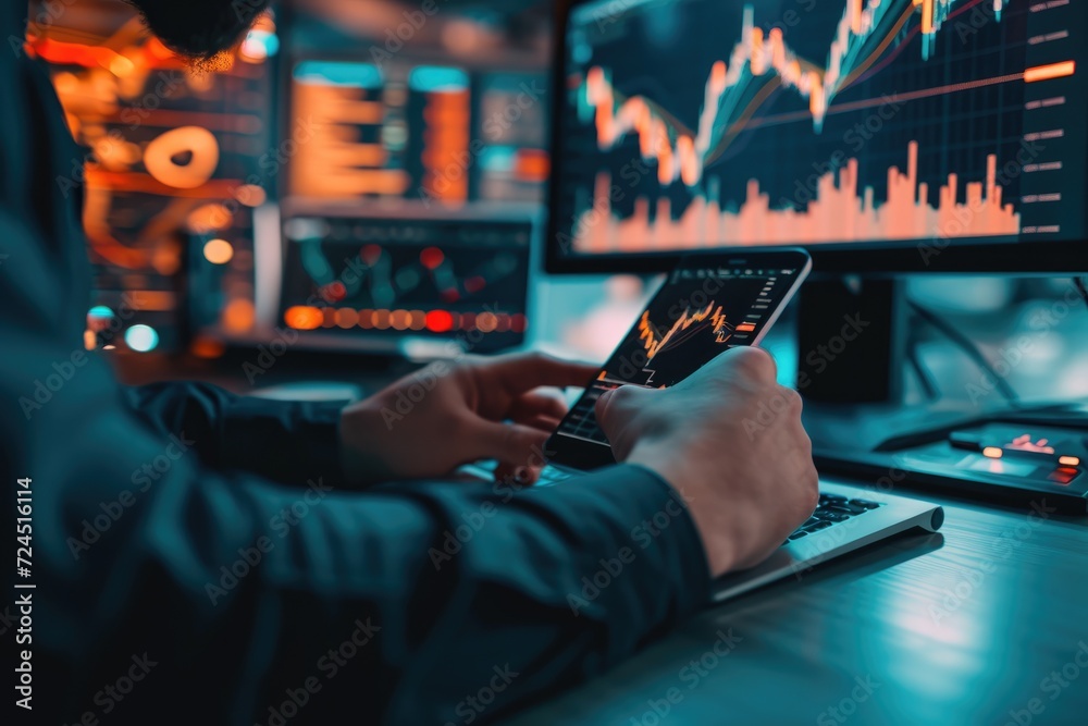 businessman analyze data works on the Insights analytics dashboard for operations management to make investment decisions businessman analyze data works on the Insights analytics dashboard for operations management to make investment decisions