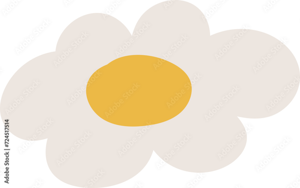 Cute flower element vector