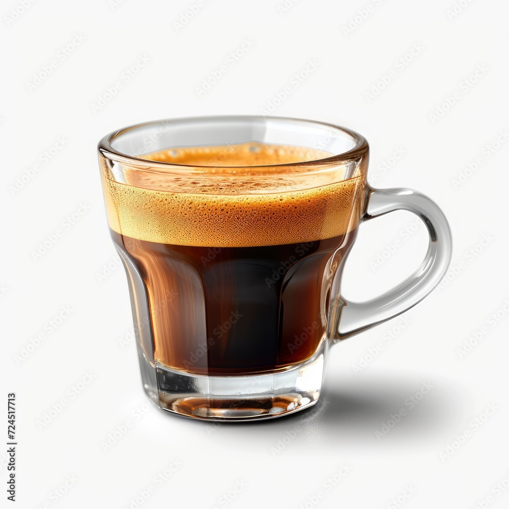 Glass Coffee On Wooden Table Some On White Background, Illustrations Images Glass Coffee On Wooden Table Some On White Background, Illustrations Images