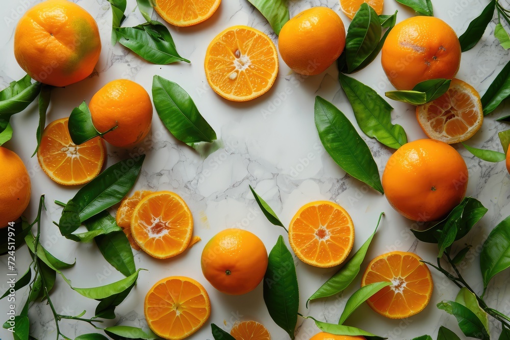Mandarin Orange. White Background Mandarin Orange. White Background