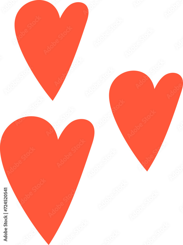 Fototapeta premium Cute heart element vector