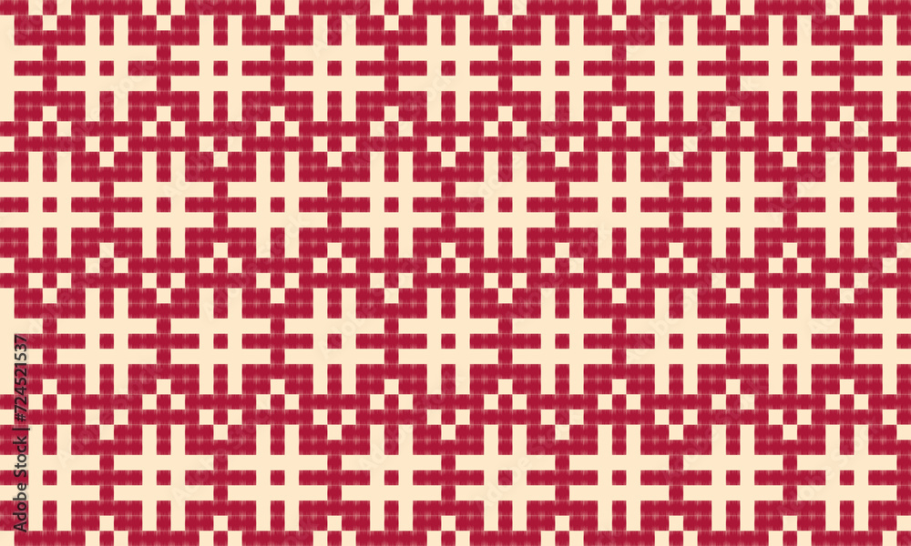 Seamless Pattern geometric crochet and knitting patterns are traditional. pixel art, Aztec-style. design for texture, fabric, clothing, wrapping, decoration, rugs, carpet, bag