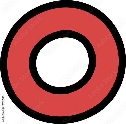 Hand drawn funky organic shape element vector