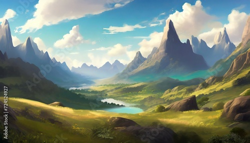 fantasy landscape game art