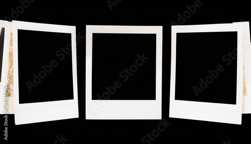 png polaroid instant photo frame isolated