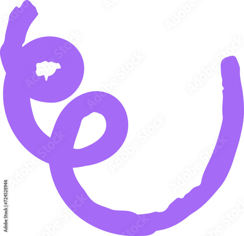 Hand drawn funky organic shape element vector