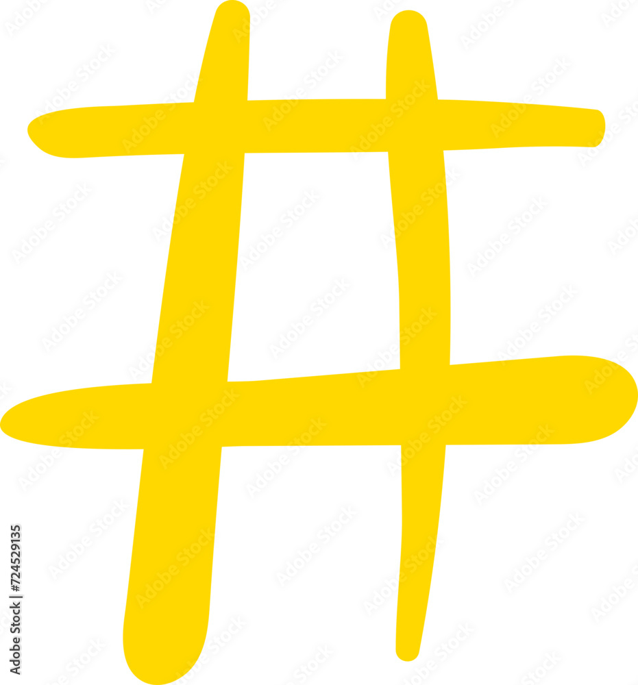 Obraz premium Hand drawn funky organic shape element vector