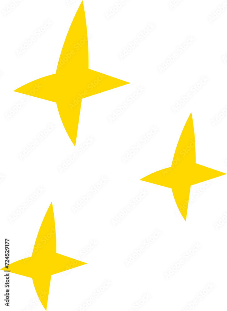 Hand drawn sparkle element vector Hand drawn sparkle element vector