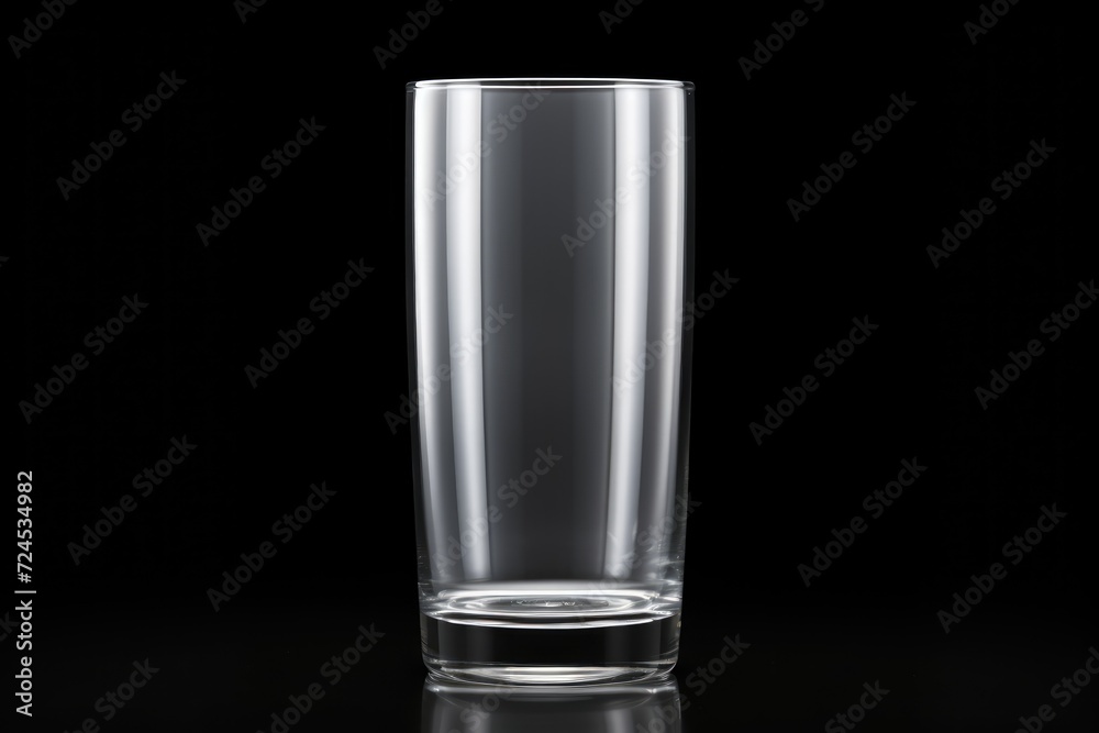 Close-up Empty glass on white background Close-up Empty glass on white background
