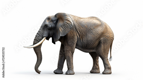 A breathtaking rendition of a majestic elephant in a stunning 3D style. With impeccable super rendering  this artwork displays the strength and power of this iconic creature. Perfectly isola