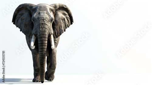 A breathtaking rendition of a majestic elephant in a stunning 3D style. With impeccable super rendering, this artwork displays the strength and power of this iconic creature. Perfectly isola