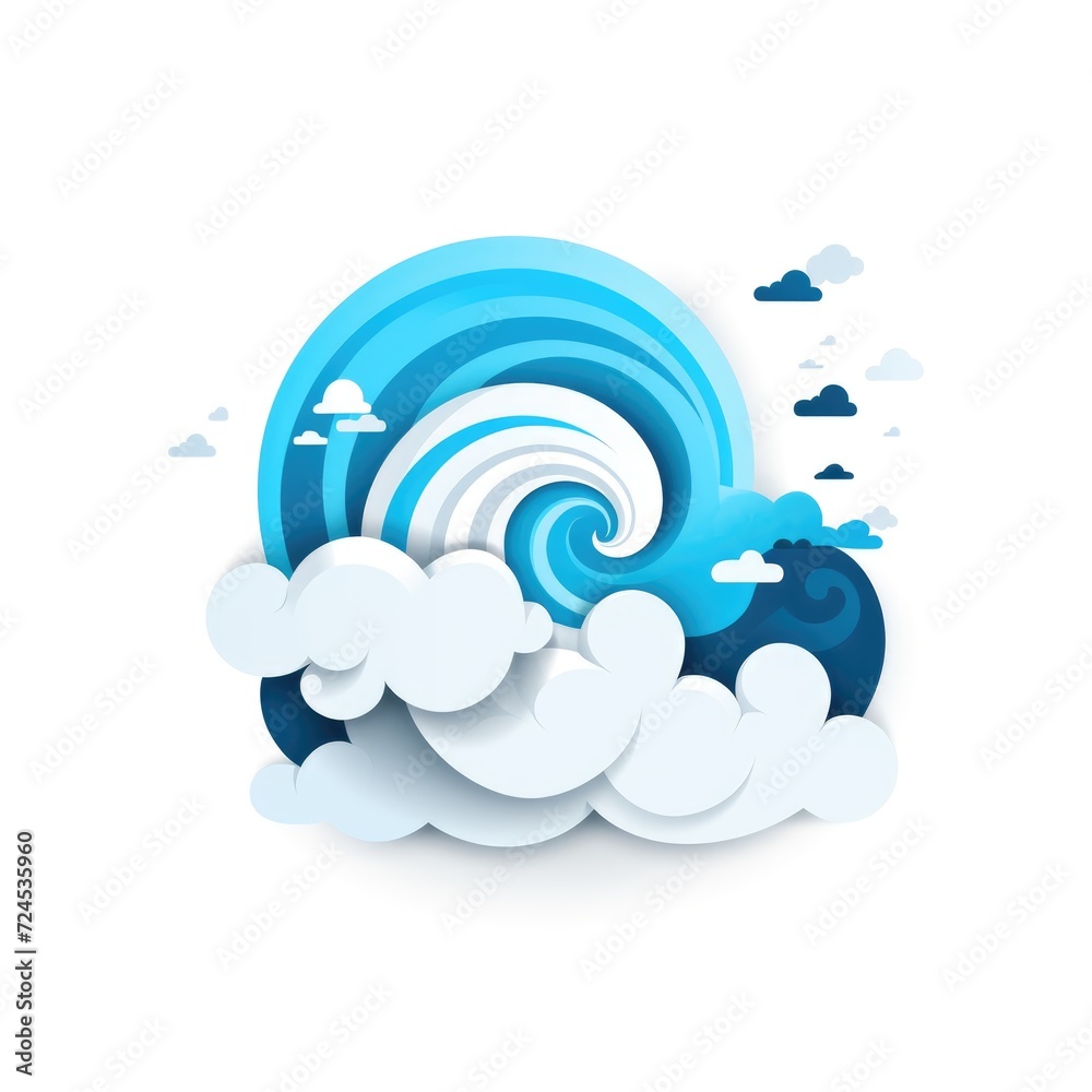 Illustration of colorful wave on white background. Illustration of colorful wave on white background.