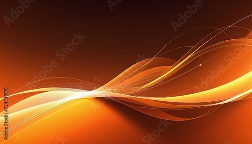 Modern Flat Style Vector Design of Abstract Shiny Orange Background © Eliane