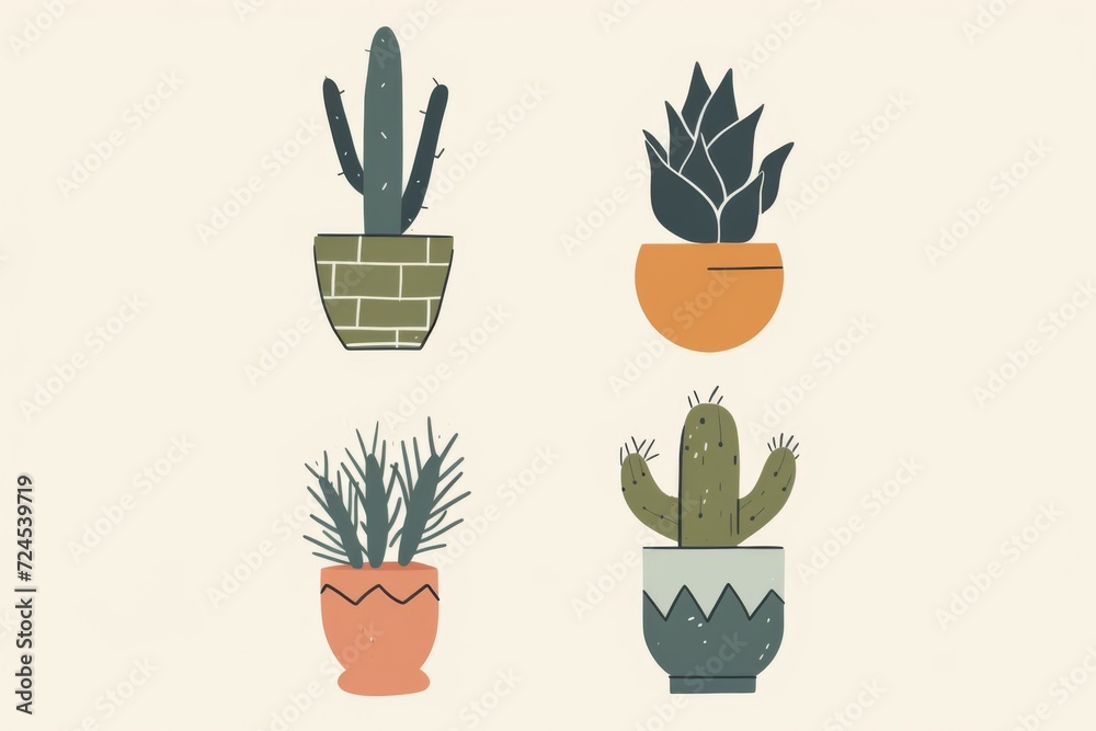 Cactus Watercolor Illustration.Succulent and Cacti Prints Elements
Cactus Watercolor Illustration.Succulent and Cacti Prints Elements