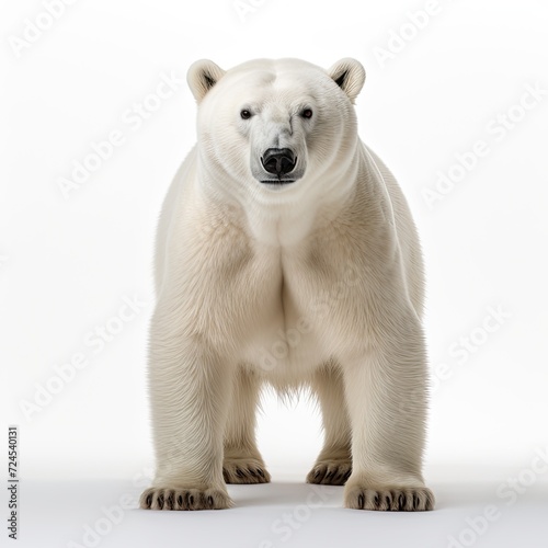 Polar Bear isolated on the white background