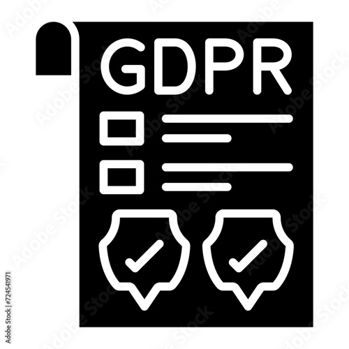 Gdpr Policy Icon Style