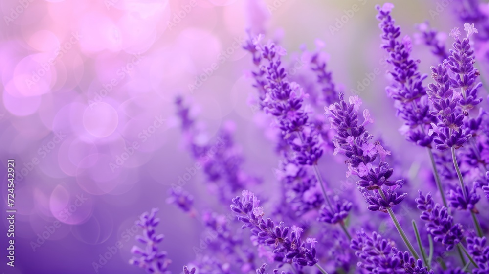 Naklejka premium Lavender flowers background