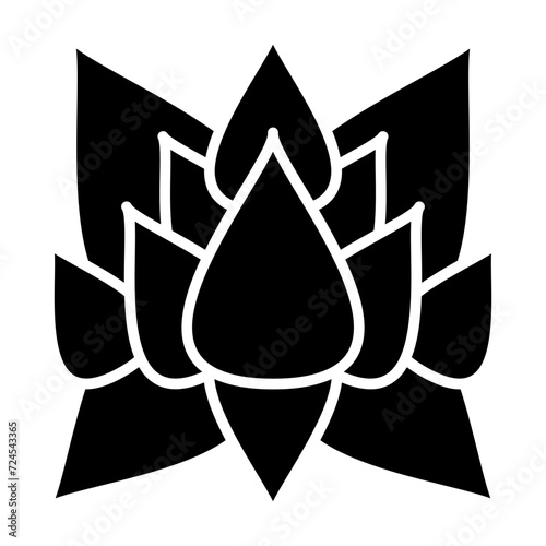 Lotus Flower Icon Style