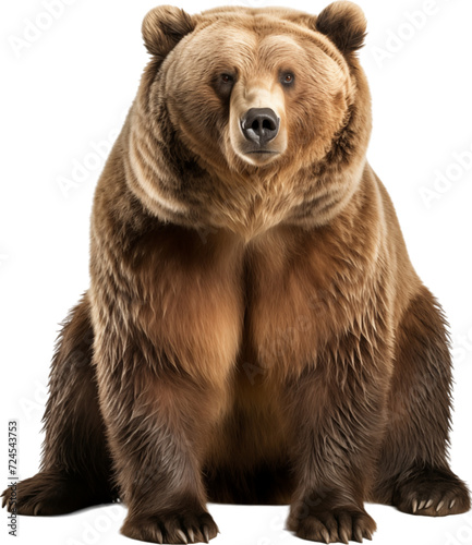 Russian bear isolated on transparent background © Manvi