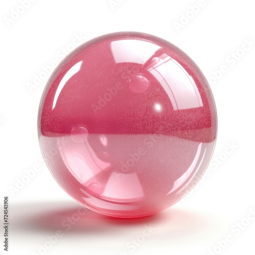 Chewing Bubble Gum On White Background, Illustrations Images