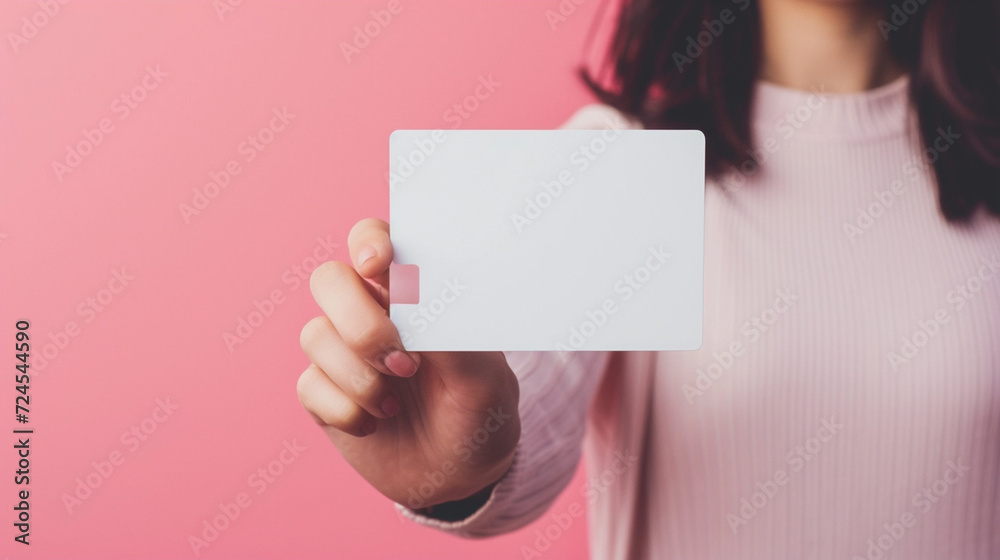 Blank Card Mock-up design for presentation