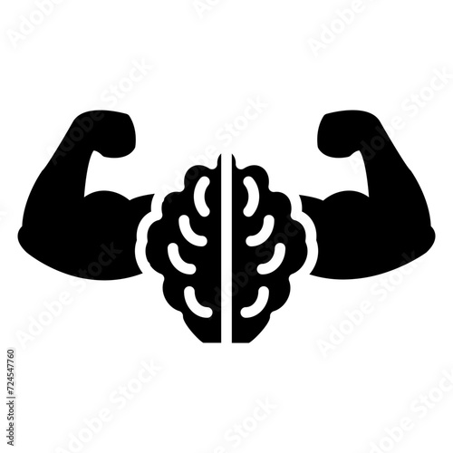 Brain Power Icon Style