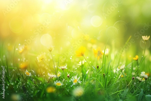abstract spring background or summer background