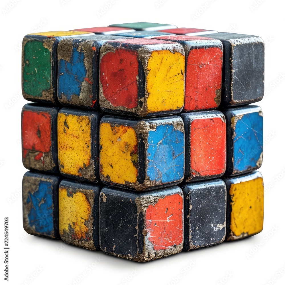 Rubiks On White Background, Illustrations Images Rubiks On White Background, Illustrations Images
