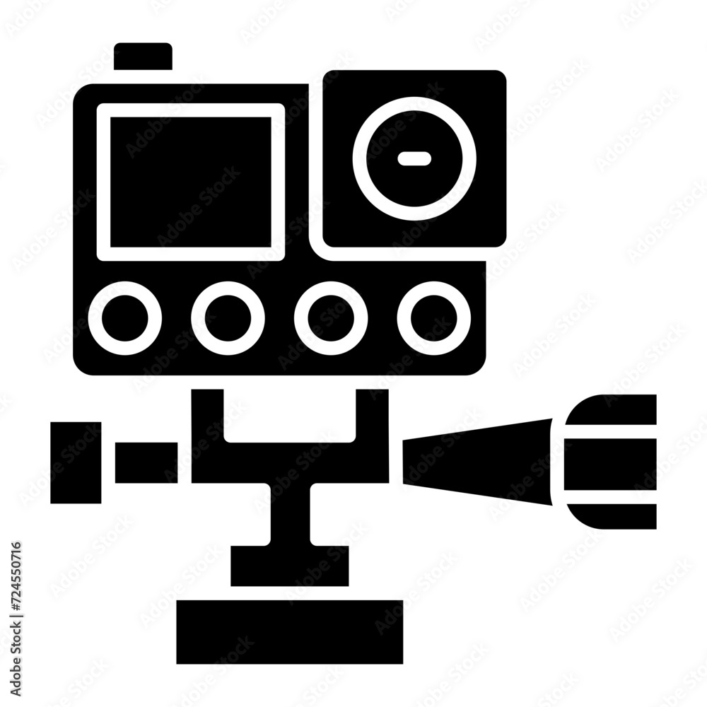 Fototapeta premium Action Camera Icon Style