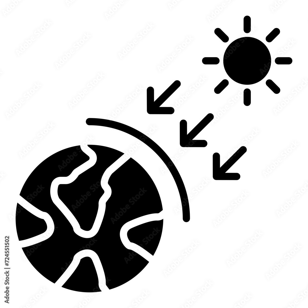 Greenhouse Effect Icon Style Greenhouse Effect Icon Style