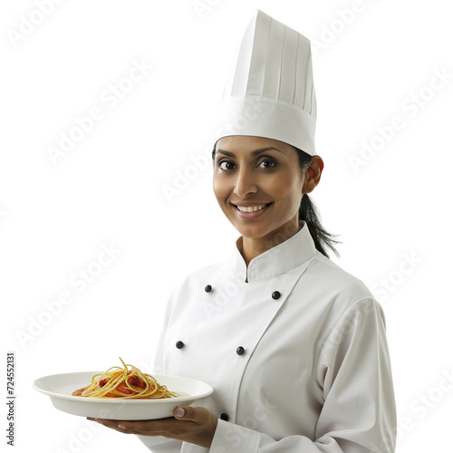 chef cook in uniform asian indian ethnicity-