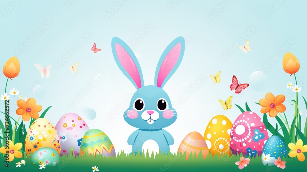 Cartoon Easter egg celebrating Easter,AI generated. Cartoon Easter egg celebrating Easter,AI generated.