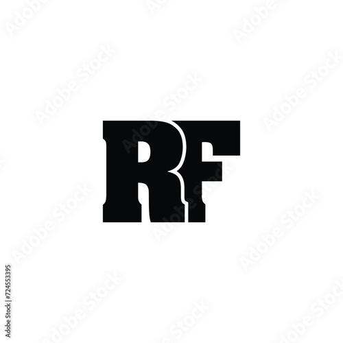 Letter RF monogram logo design vector. Abstract RF, FR, R, F Letters Logo Initial Based Monogram Icon Vector.