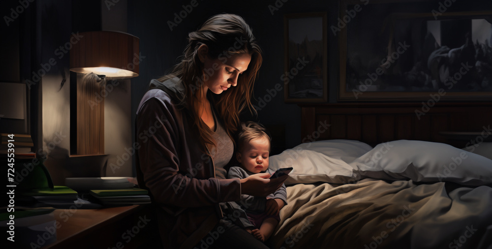a parent with no sleep nursing a non tired new born a parent with no sleep nursing a non tired new born