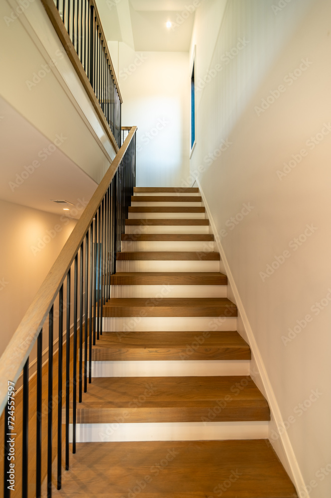 Fototapeta premium modern staircase detail elements complete project