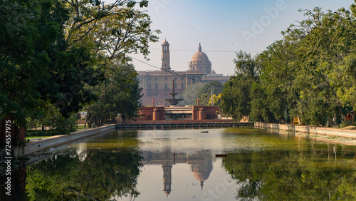 Photography Rashtrapati Bhavan located in New Delhi, India