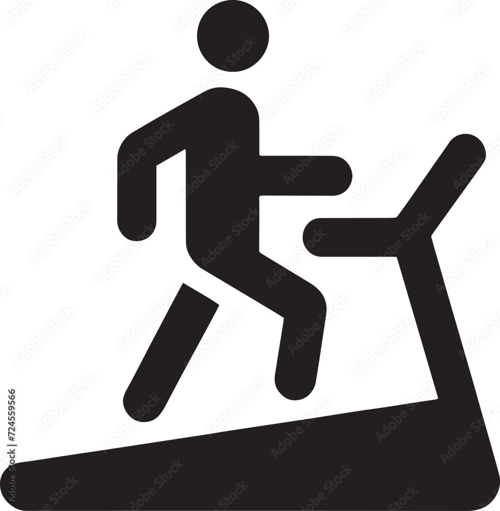 Treadmill Exercise Icon Treadmill Exercise Icon