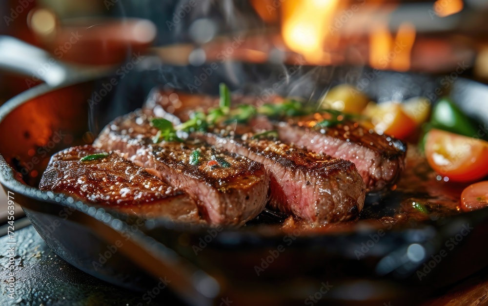 Sizzling Steak in Cast Iron