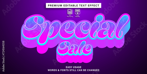 editable text effect special sale