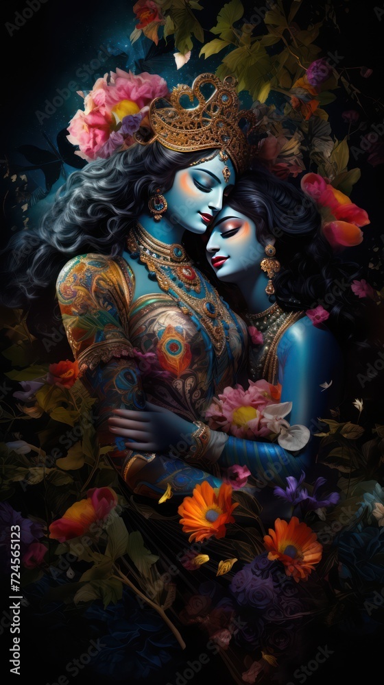 Krishna  is a major deity in Hinduism. He is worshipped as the eighth avatar of Vishnu and also as the Supreme God in his own right.