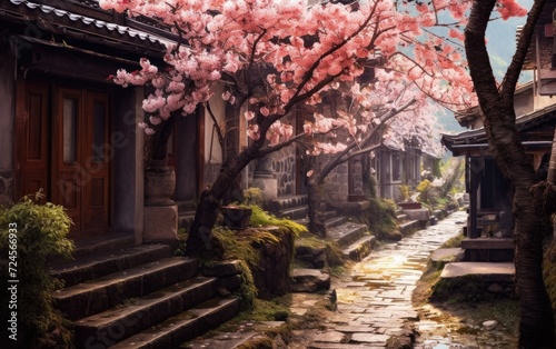 Serene Cherry Blossom Traditional Decoration